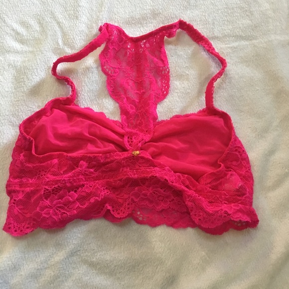Bright Fuchsia racerback bralette - Picture 2 of 3